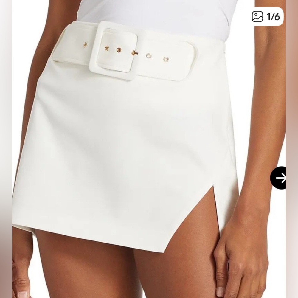 Ramy Brook Jones Belted Mini Skirt NWT Size 6